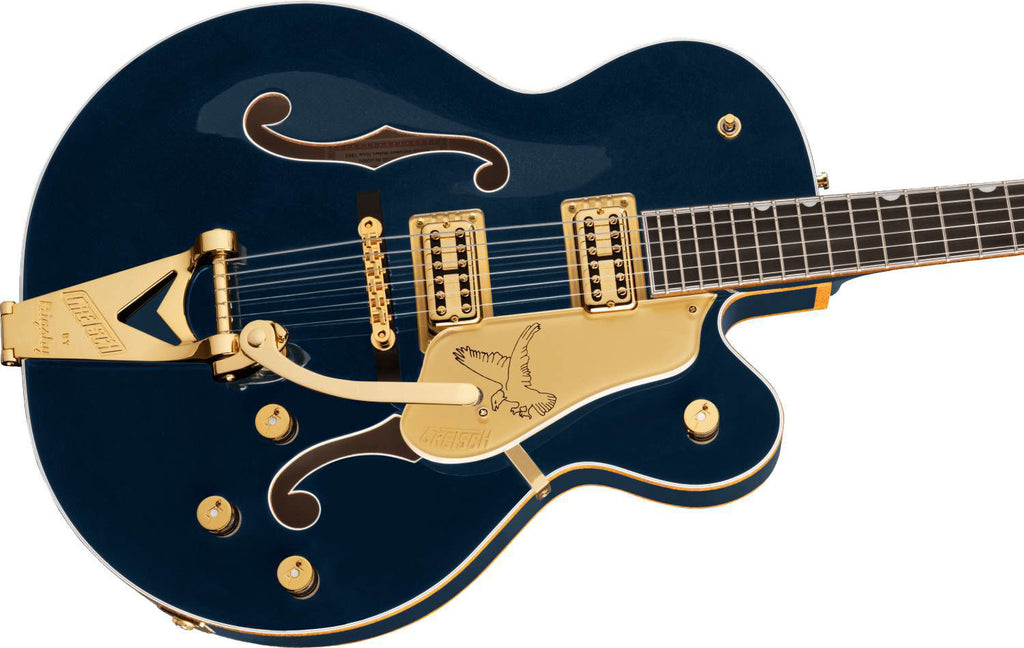 Gretsch G6136TG Players Edition Falcon Hollow Body Electric Guitar - Bigsby - Midnight Sapphire - Gold Hardware