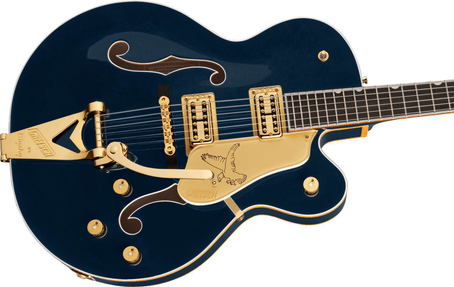 Gretsch G6136TG Players Edition Falcon Hollow Body Electric Guitar - Bigsby - Midnight Sapphire - Gold Hardware