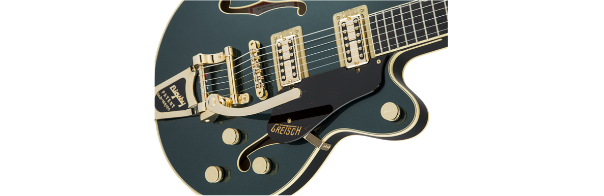 Gretsch G6659TG Players Edition Broadkaster Jr Centre Block Singlecut Electric Guitar in Cadillac Green