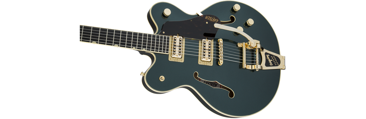 Gretsch G6609TG Players Edition Broadkaster Centre Block Doublecut Electric Guitar Cadillac Green