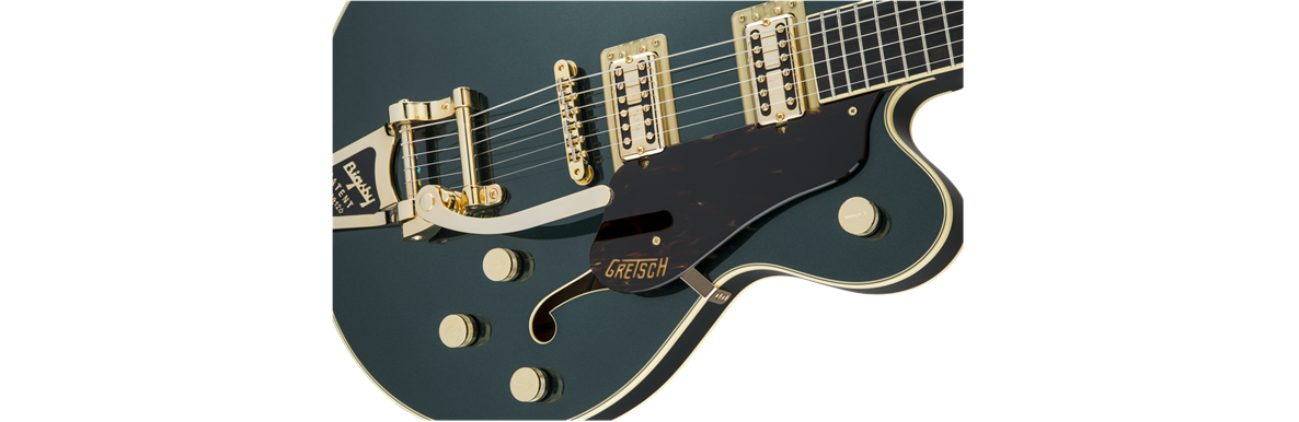 Gretsch G6609TG Players Edition Broadkaster Centre Block Doublecut Electric Guitar Cadillac Green