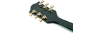 Gretsch G6609TG Players Edition Broadkaster Centre Block electric guitar in Cadillac Green with double-cut design and chrome hardware.