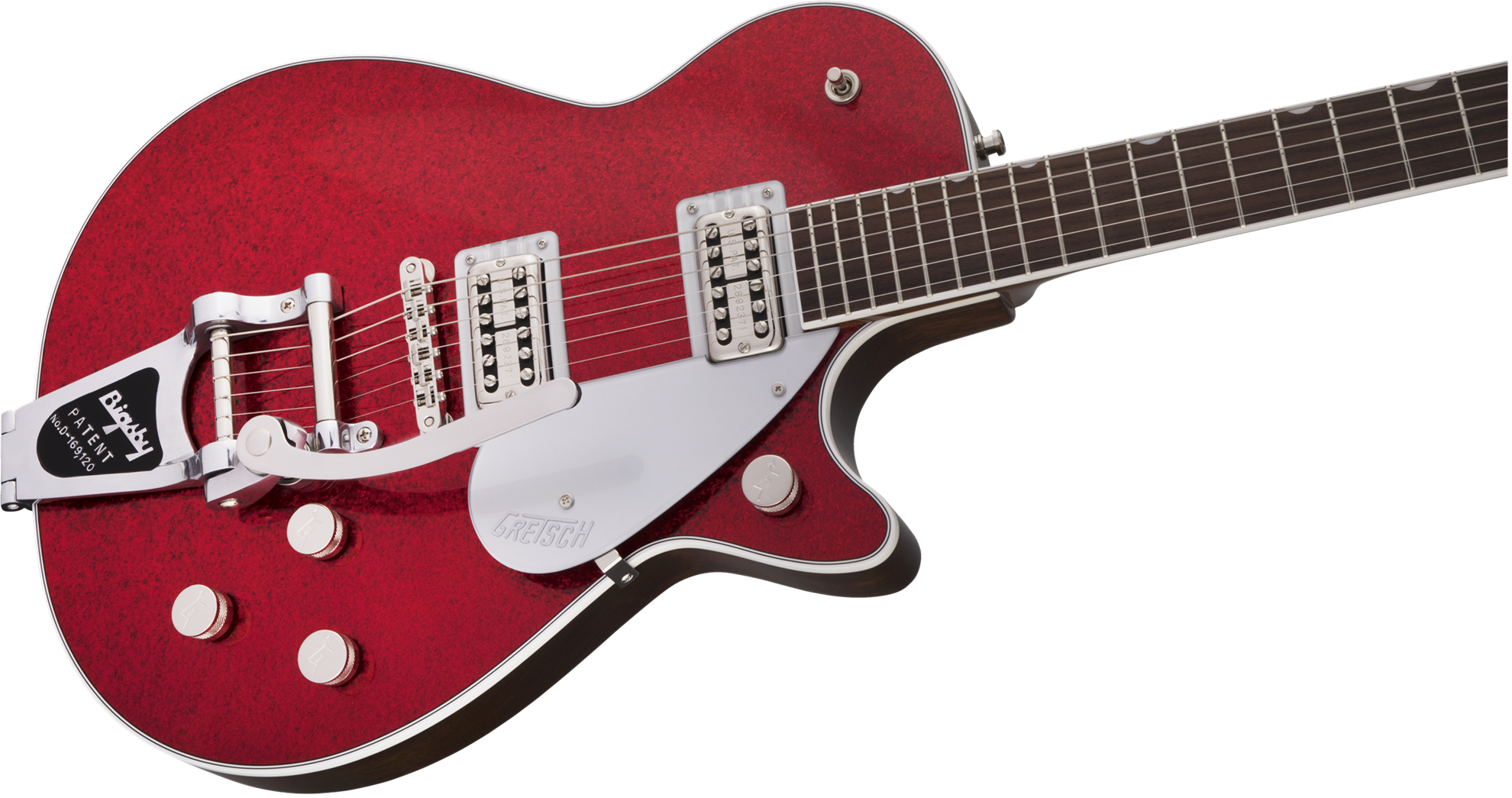 Gretsch G6129T Players Edition Jet FT Electric Guitar - Rosewood Fretboard - Red Sparkle