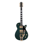 Gretsch G6228TG Players Edition Jet BT electric guitar with Bigsby, gold hardware, ebony fingerboard, in Cadillac Green color.
