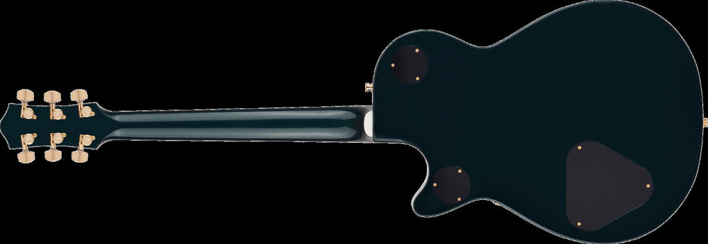 Gretsch G6228TG Players Edition Jet BT electric guitar with Bigsby, gold hardware, ebony fingerboard in Cadillac Green.