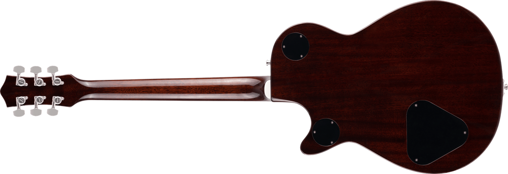 Gretsch G6128T Players Edition Jet DS electric guitar with black finish, rosewood fingerboard and Bigsby tremolo system.