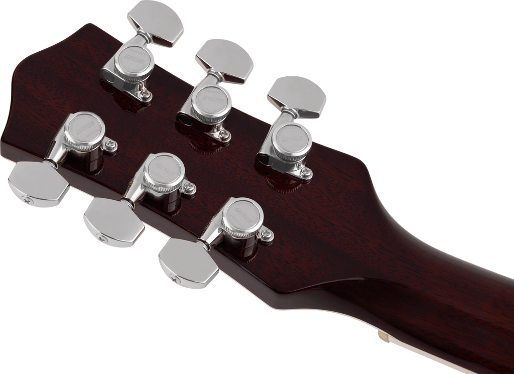 Gretsch G6128T Players Edition Jet DS electric guitar with Bigsby, rosewood fingerboard, black finish, and dual humbucking pickups.