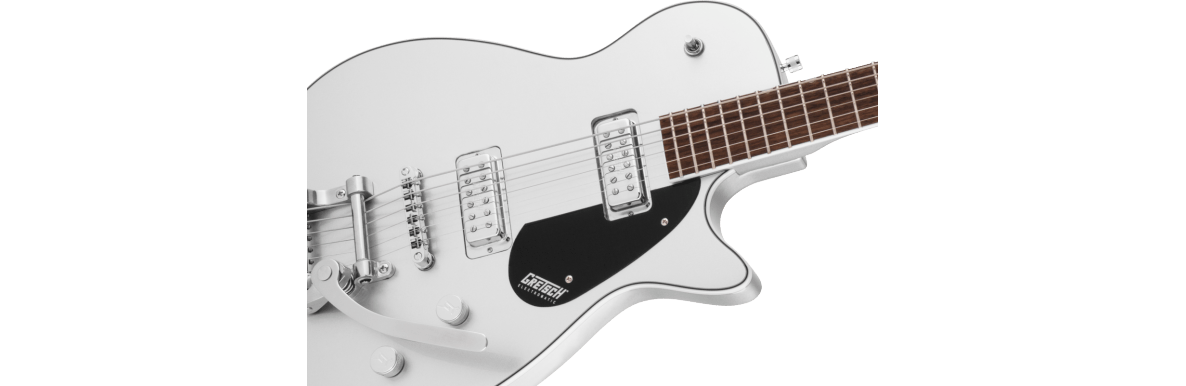Gretsch G5260T Electromatic Jet Baritone Bigsby Electric Guitar - Laurel Fretboard - Airline Silver