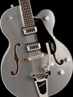 Gretsch G5420T Electromatic Classic Hollow Body Single-Cut Electric Guitar with Bigsby & Laurel Fingerboard in Airline Silver