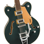 Gretsch G5622T Electromatic Center Block Double Cut electric guitar in Cadillac Green with Bigsby vibrato system.
