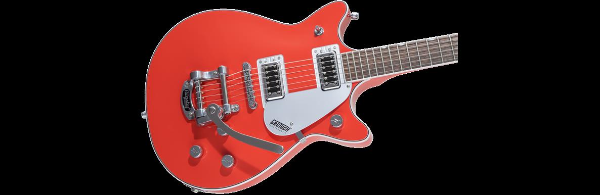 Gretsch G232T Electromatic Double Jet FT Electric Guitar with Bigsby - Tahiti Red