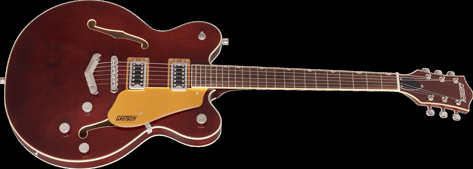 Gretsch G5622 Electromatic Center Block Double-Cut Electric Guitar with V-Stoptail, Laurel Fingerboard in Aged Walnut