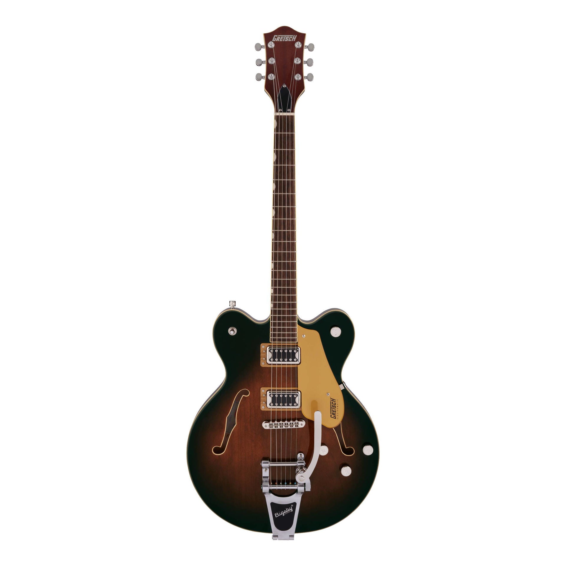 Gretsch G5622T Electromatic Center Block Double-Cut Electric Guitar with Bigsby, Laurel Fingerboard in Single Barrel Burst