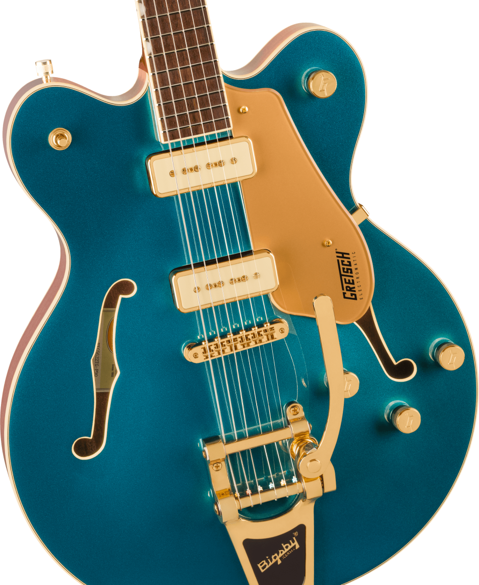 Gretsch Limited Edtion Electromatic Pristine Center Block Double-Cut Hollowbody Electric Guitar with Bigsby in Petrol
