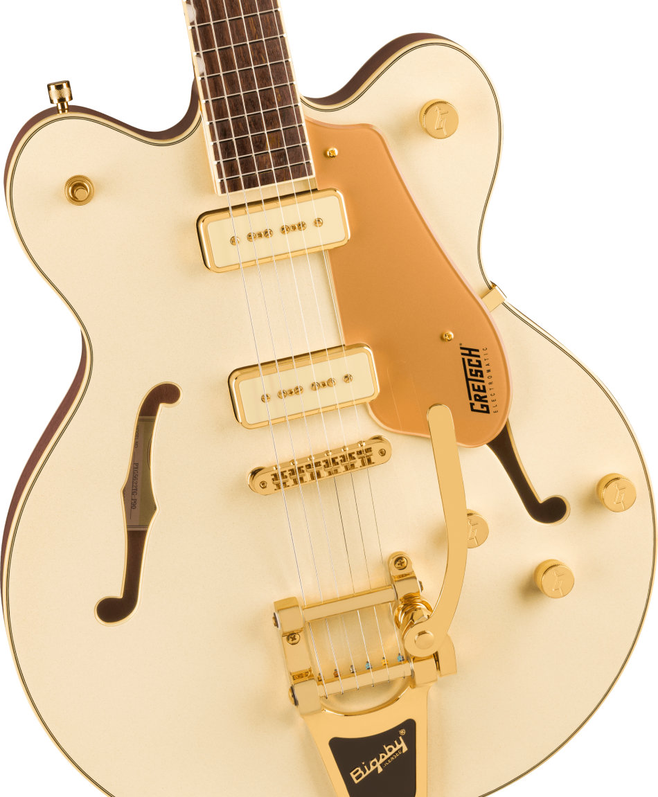 Gretsch Limited Edtion Electromatic Pristine Center Block Double-Cut Hollowbody Electric Guitar with Bigsby in White Gold