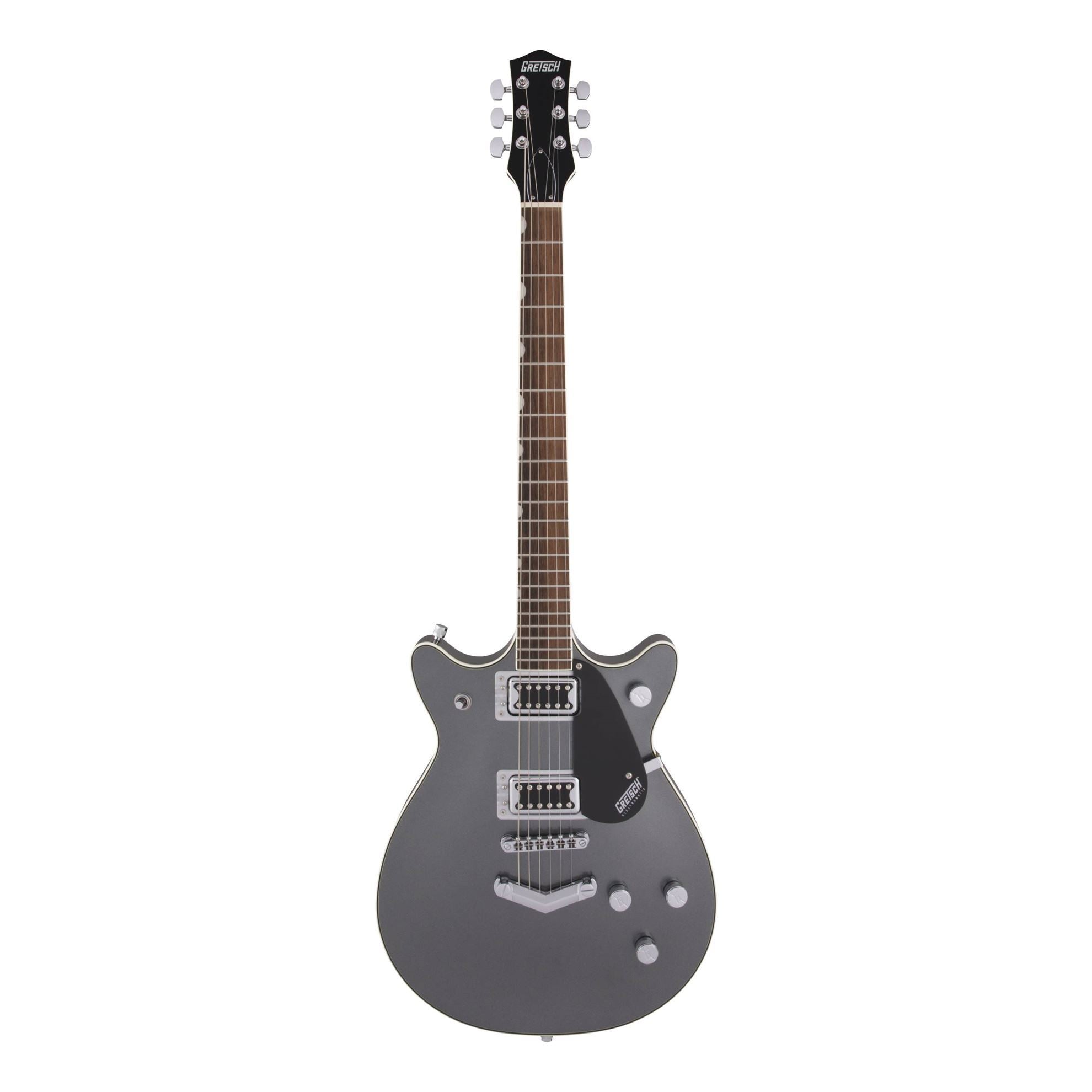 Gretsch G5222 Electromatic Double Jet BT V Stoptail Electric Guitar - Laurel Fretboard - London Grey