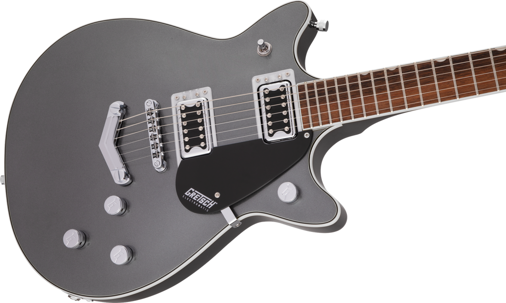 Gretsch G5222 Electromatic Double Jet BT V Stoptail Electric Guitar - Laurel Fretboard - London Grey