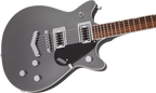 Gretsch G5222 Electromatic Double Jet BT V Stoptail Electric Guitar - Laurel Fretboard - London Grey