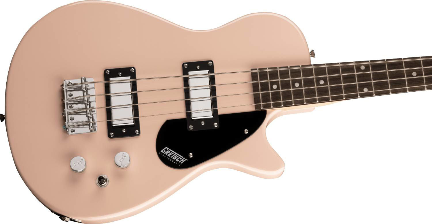 Gretsch G2220 Electromatic Junior Jet Bass II Short-Scale Bass Guitar - Black Walnut Fingerboard - Shell Pink