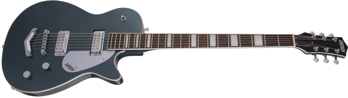 Gretsch G5260 Electromatic Jet Baritone V Stoptail Electric Guitar - Laurel Fretboard - Jade Grey Metallic
