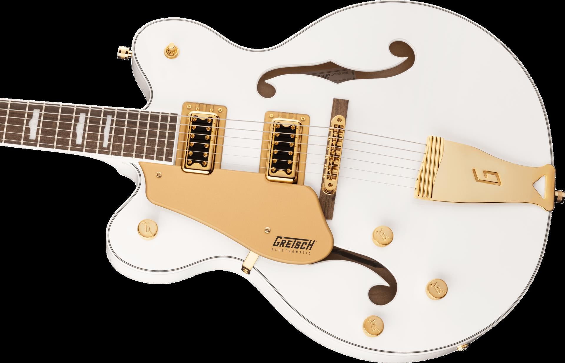 Gretsch G5422GLH EMTC Classic Hollow-Body Left-Handed Electric Guitar - Snowcrest White