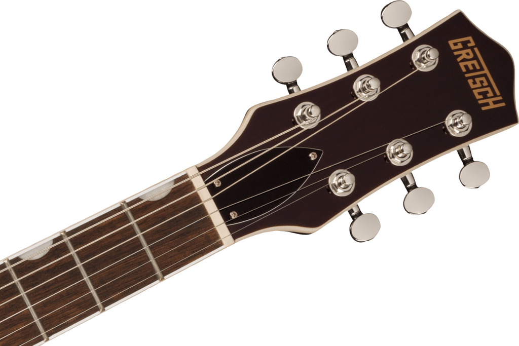 Gretsch G5210 P90 Electro Jet 2 electric guitar with fairlane blue finish and wraparound bridge, featuring P90 pickups.