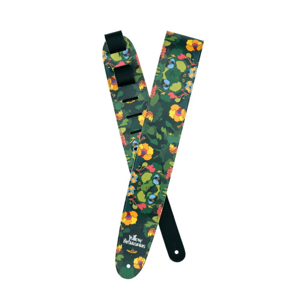D'Addario The Beatles Yellow Submarine 55th Anniversary Vinyl Guitar Strap - Pepperland Woods