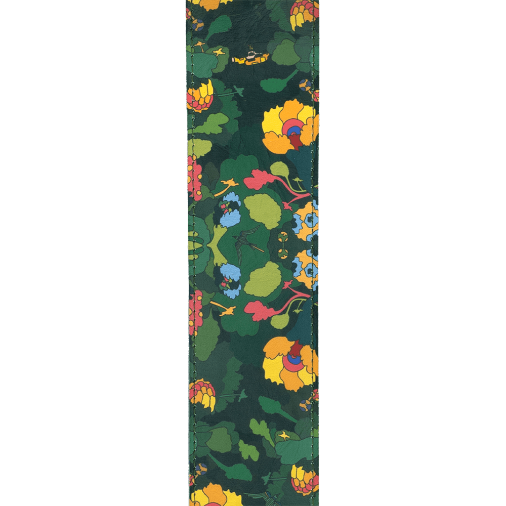 D'Addario The Beatles Yellow Submarine 55th Anniversary Vinyl Guitar Strap - Pepperland Woods