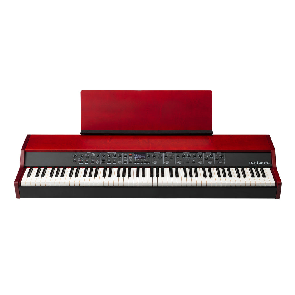 Nord Wood Music Stand for keyboard accessories, featuring a sturdy wooden design and adjustable height for music sheet placement.