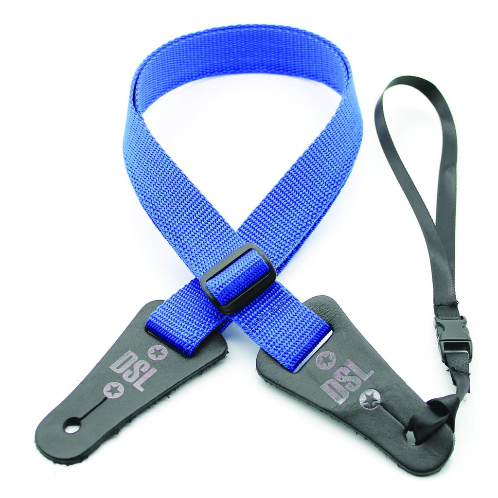 DSL Straps Bluegrass Series Poly Ukulele Strap 1in - Blue