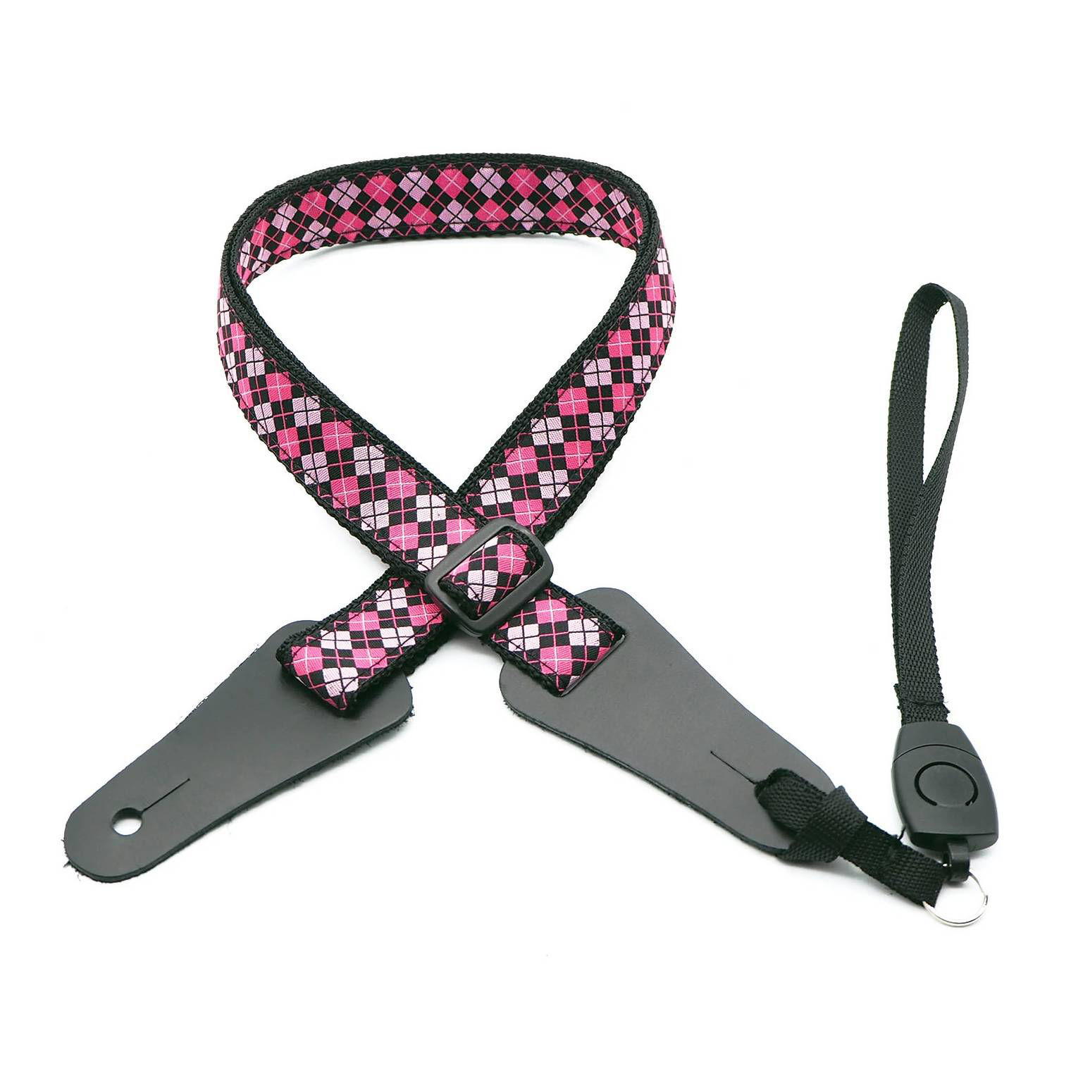 DSL Straps Bluegrass Series Poly Ukulele Strap 1in - JK-PINK