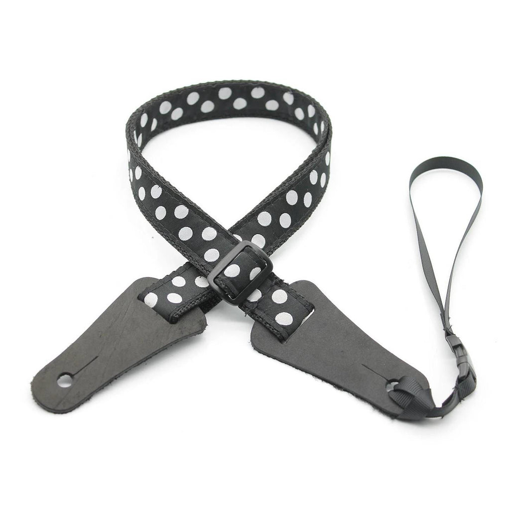 DSL Straps Bluegrass Series Poly Ukulele Strap 1in - Polka Dot