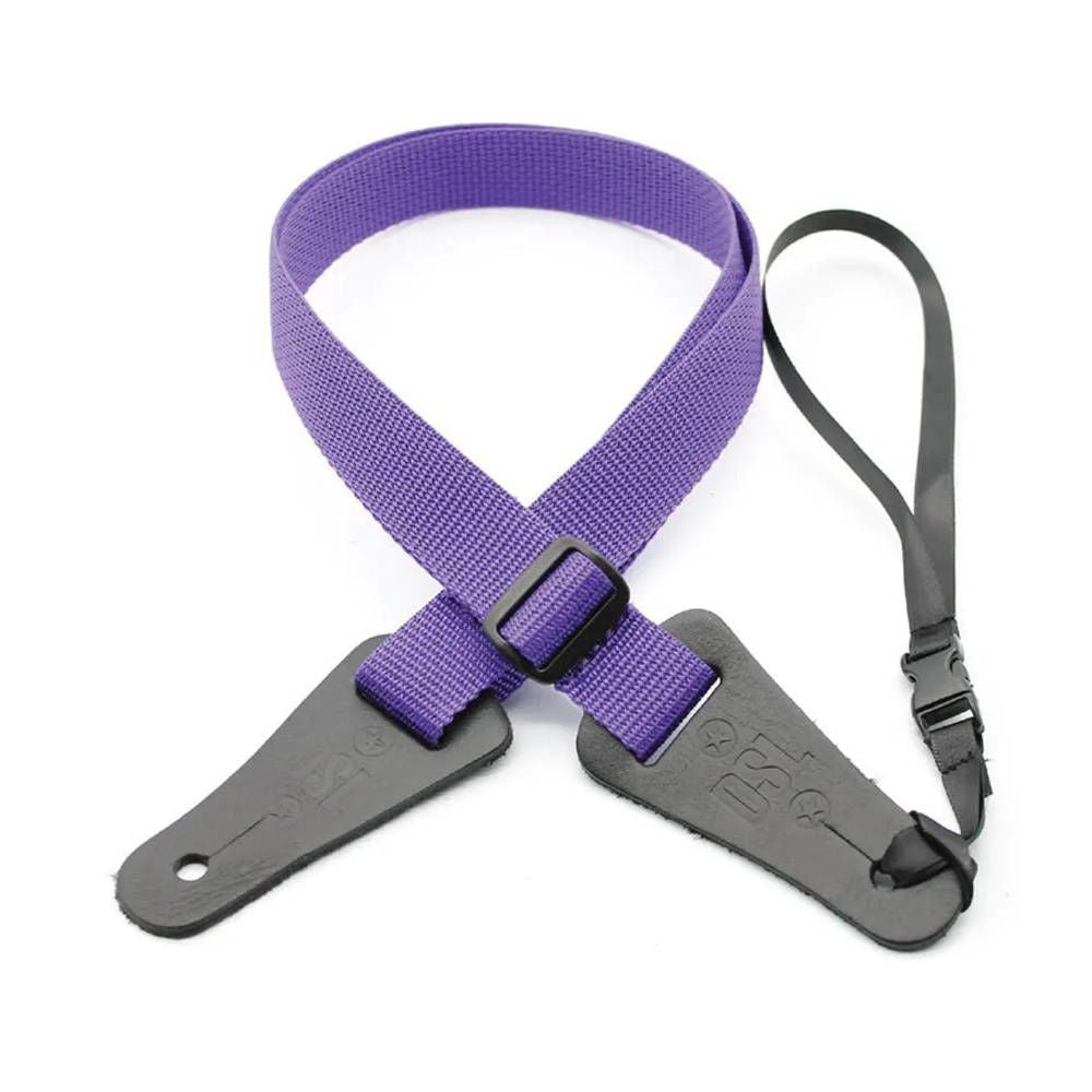 DSL Straps Bluegrass Series Poly Ukulele Strap 1in - Purple