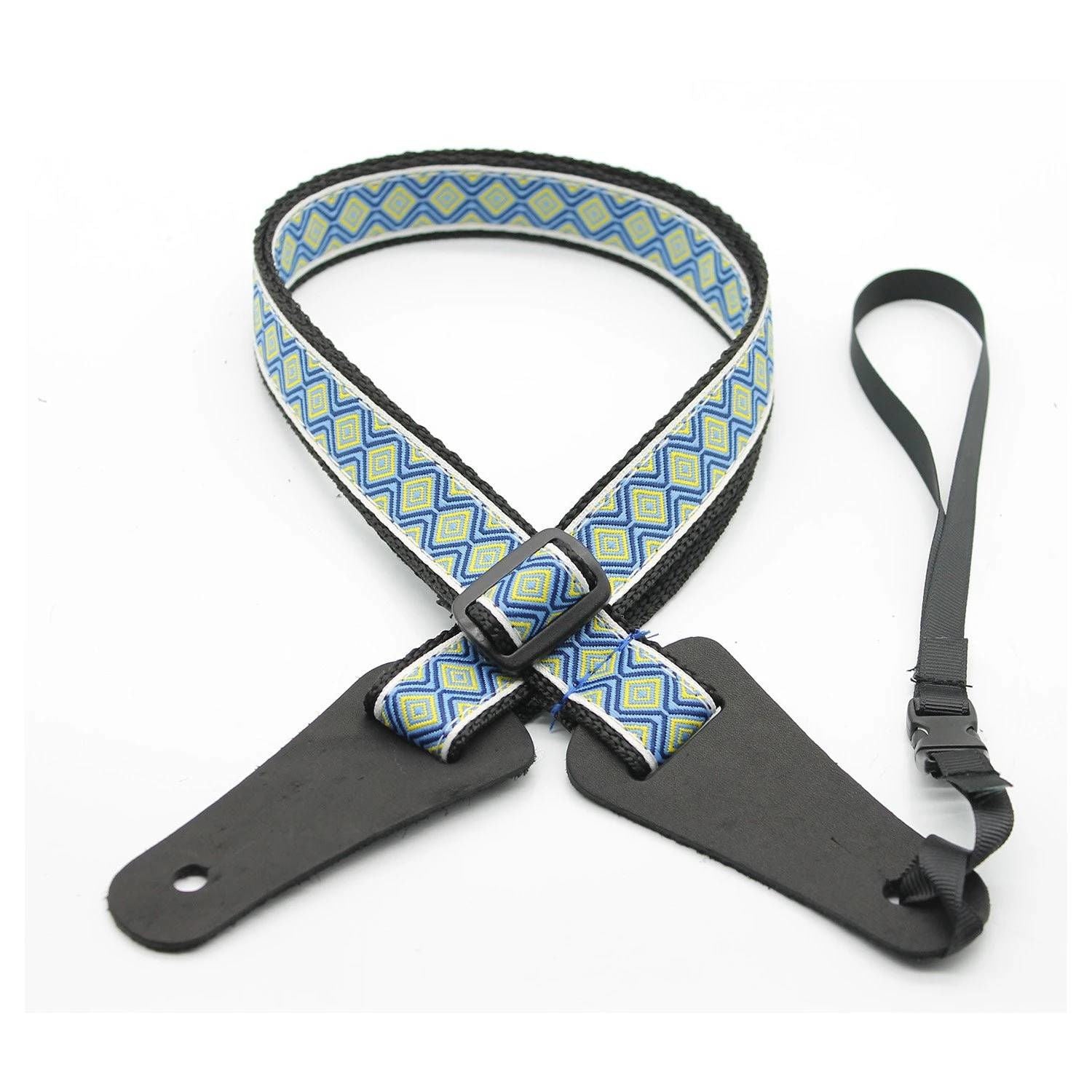 DSL Straps Bluegrass Series Poly Ukulele Strap 1in - Tile Blue
