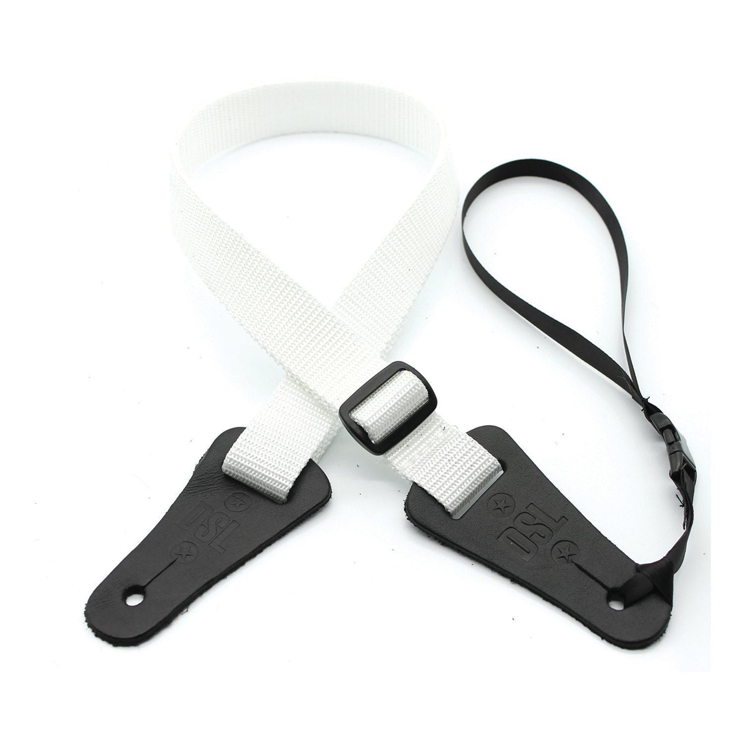 DSL Straps Bluegrass Series Poly Ukulele Strap 1in - White