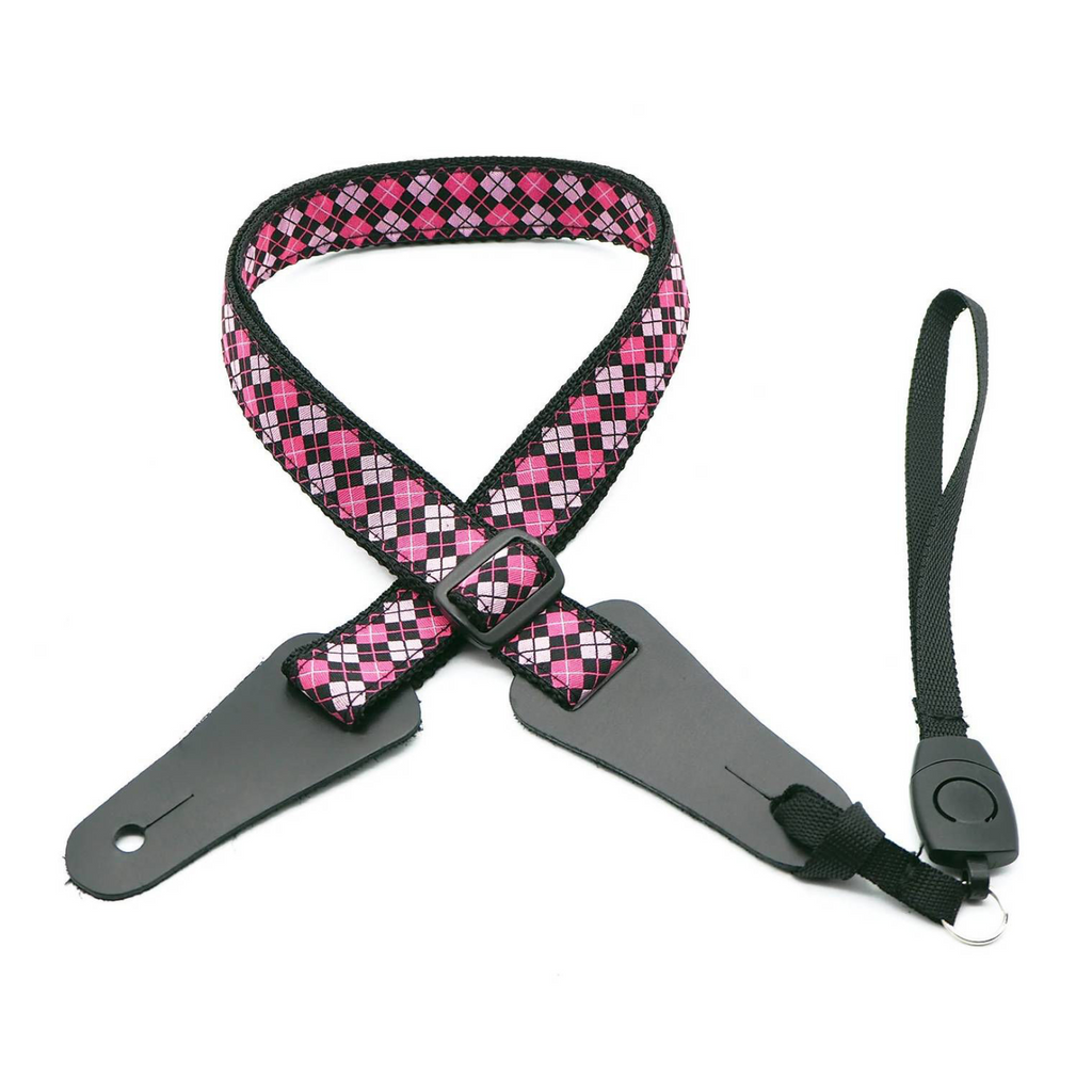 DSL Straps Bluegrass Series Poly Ukulele Strap 1in - JK-PINK