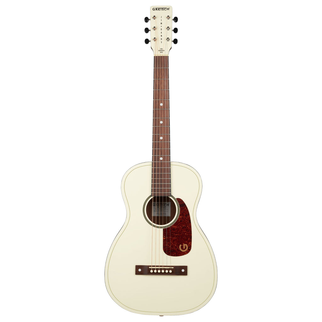 Gretsch Jim Dandy Parlor LTD Acoustic Guitar Walnut Fingerboard Tortoise Pickguard - Vintage White