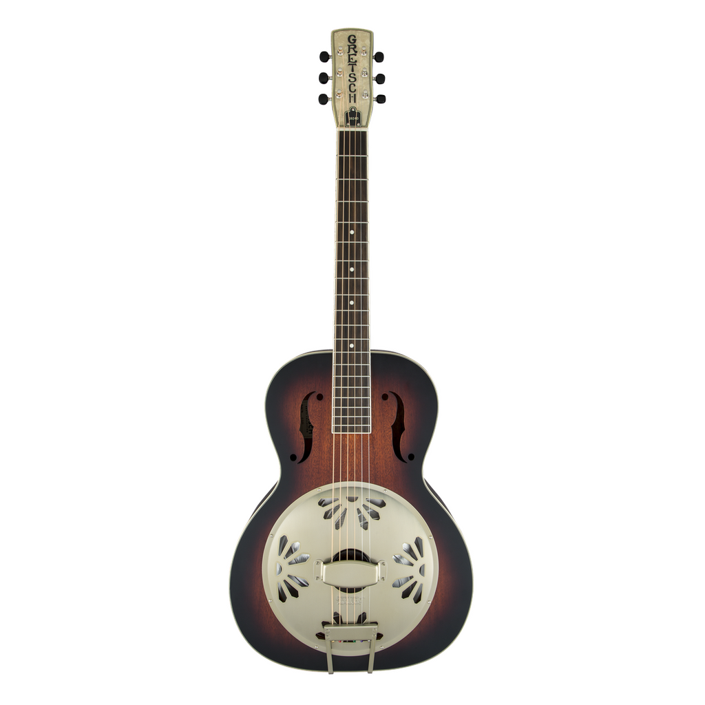 Gretsch G9240 Alligator Round-Neck Resonator Guitar with Mahogany Body - 2-Colour Sunburst
