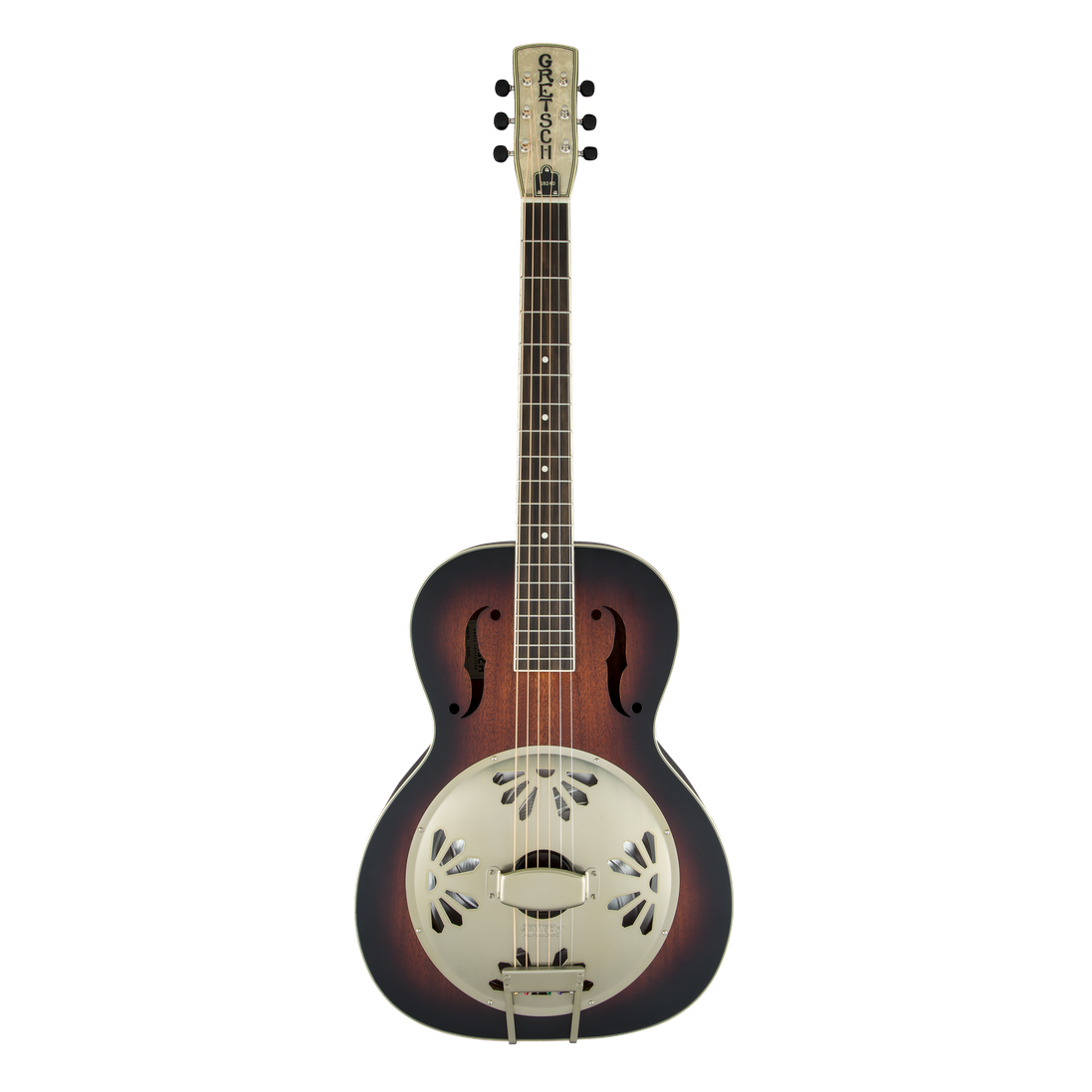 Gretsch G9240 Alligator Round-Neck Resonator Guitar with Mahogany Body - 2-Colour Sunburst