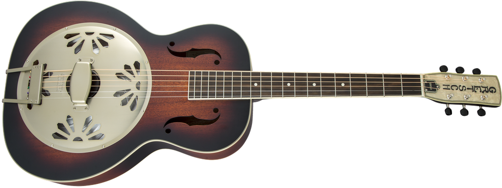 Gretsch G9240 Alligator Round-Neck Resonator Guitar with Mahogany Body - 2-Colour Sunburst