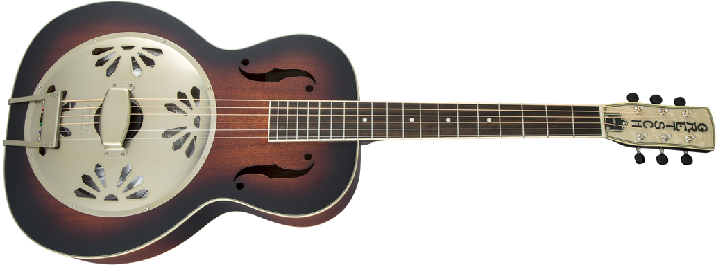 Gretsch G9240 Alligator Round-Neck Resonator Guitar with Mahogany Body - 2-Colour Sunburst