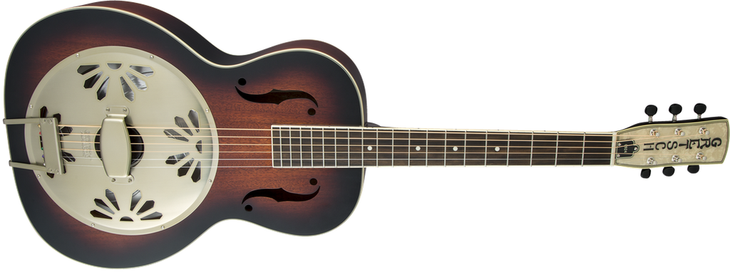 Gretsch G9240 Alligator Round-Neck Resonator Guitar with Mahogany Body - 2-Colour Sunburst