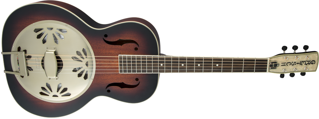 Gretsch G9240 Alligator Round-Neck Resonator Guitar with Mahogany Body - 2-Colour Sunburst