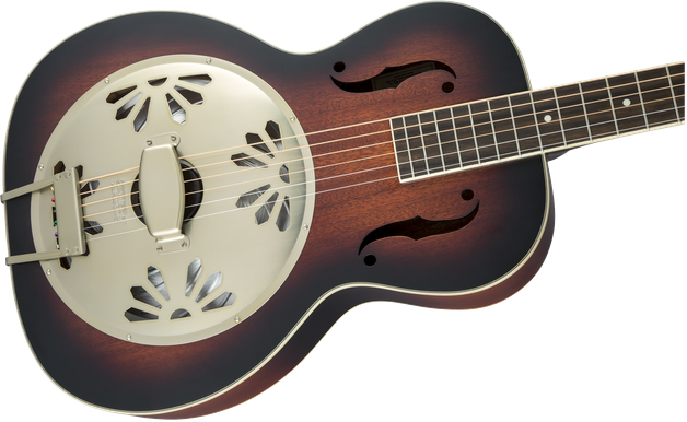 Gretsch G9240 Alligator Round-Neck Resonator Guitar with Mahogany Body - 2-Colour Sunburst