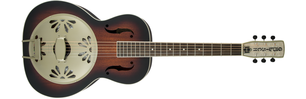 Gretsch G9241 Alligator Biscuit Round-Neck Acoustic/Electric Resonator w/Fishman Nashville Pickup - 2 Colour Sunburst
