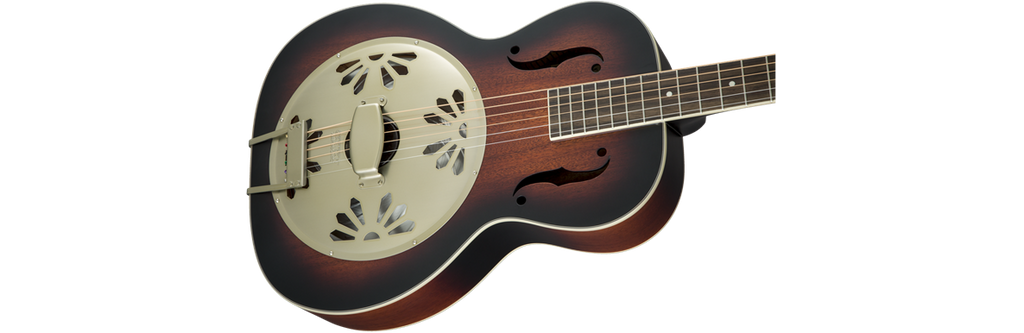 Gretsch G9241 Alligator Biscuit Round-Neck Acoustic/Electric Resonator w/Fishman Nashville Pickup - 2 Colour Sunburst