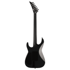 Jackson American Series Soloist SL2 MG electric guitar with ebony fingerboard in satin black, showcasing sleek design and high-performance build.