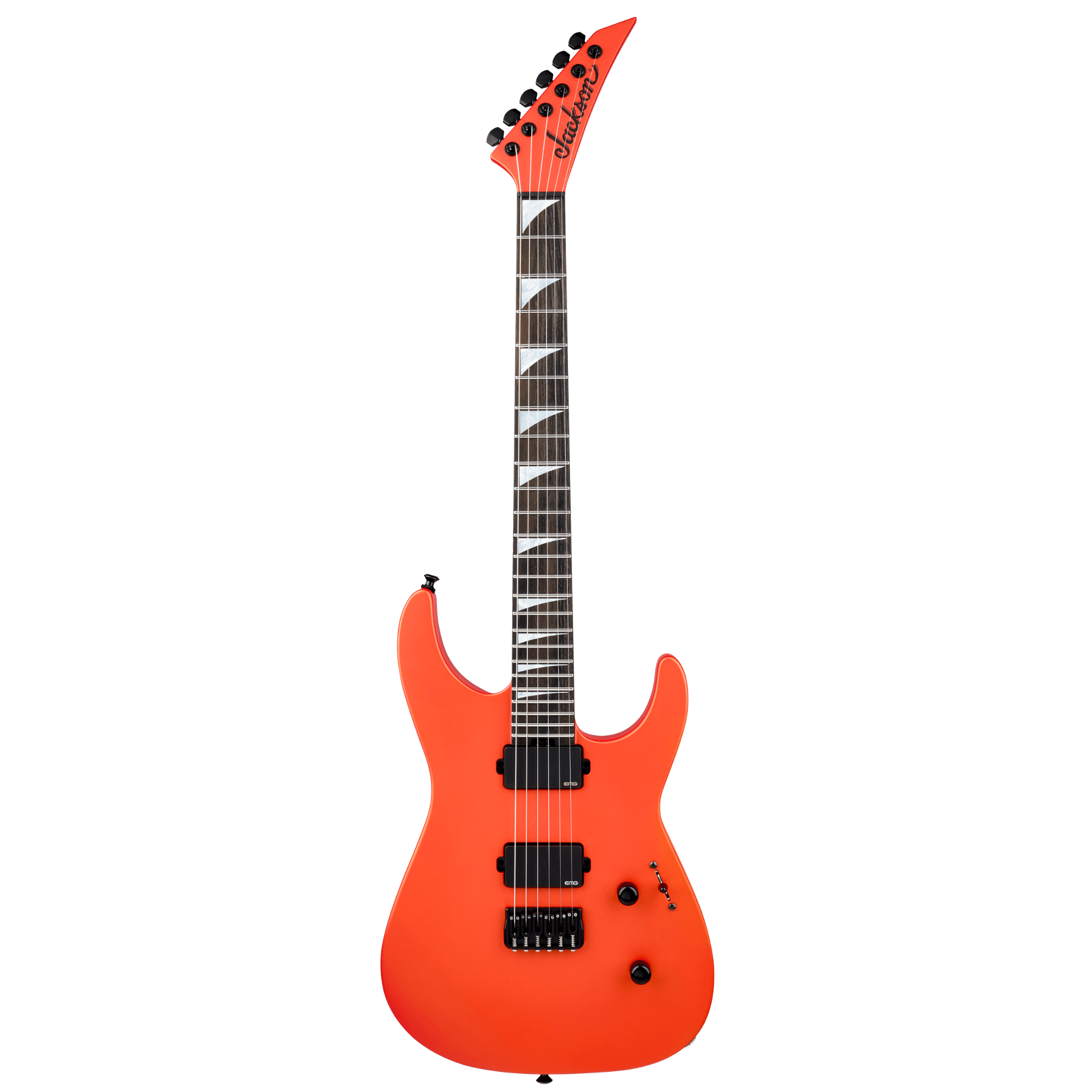 Jackson American Series Soloist SL2 HT Ebony FB - Satin Lambo Orange