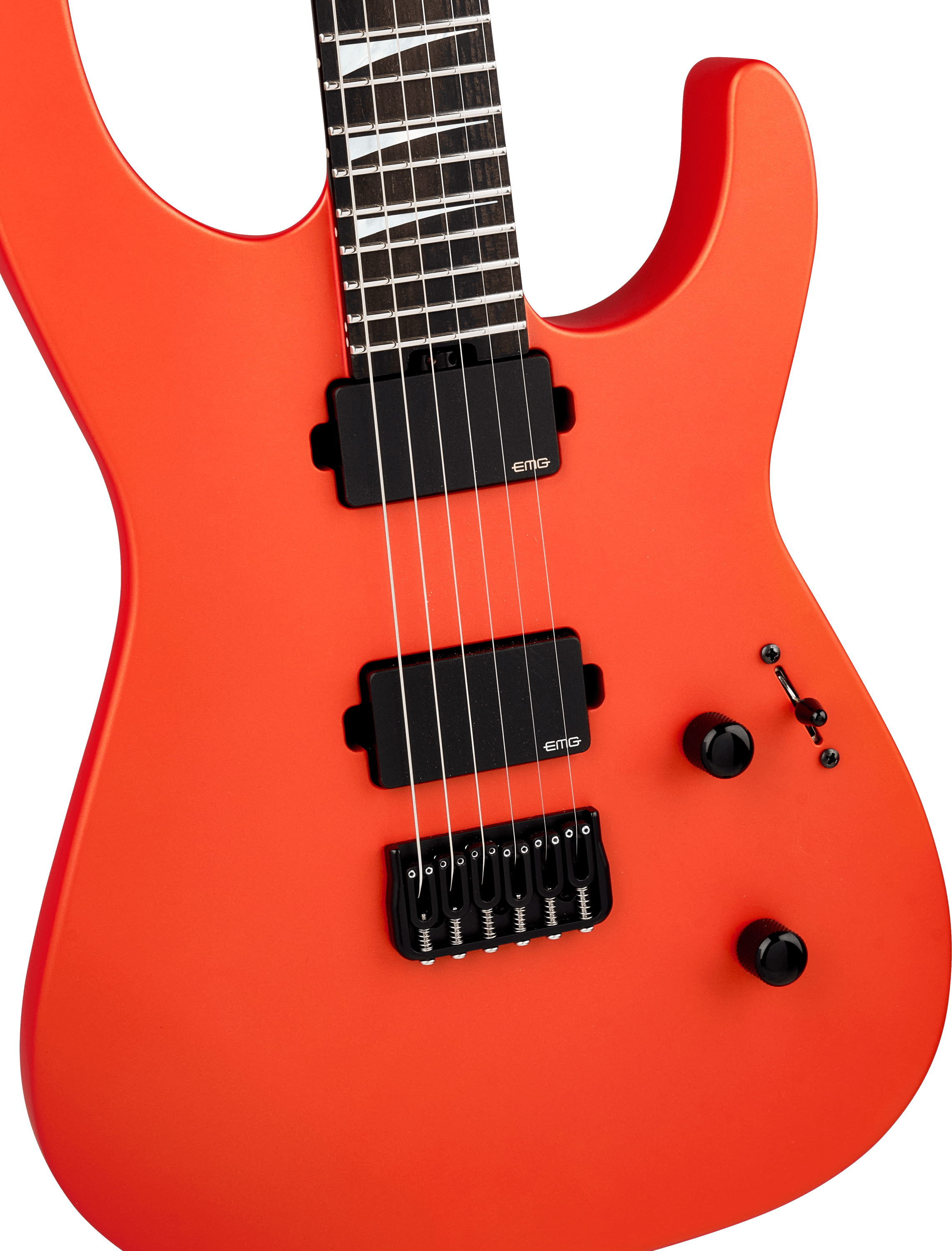 Jackson American Series Soloist SL2 HT Ebony FB - Satin Lambo Orange