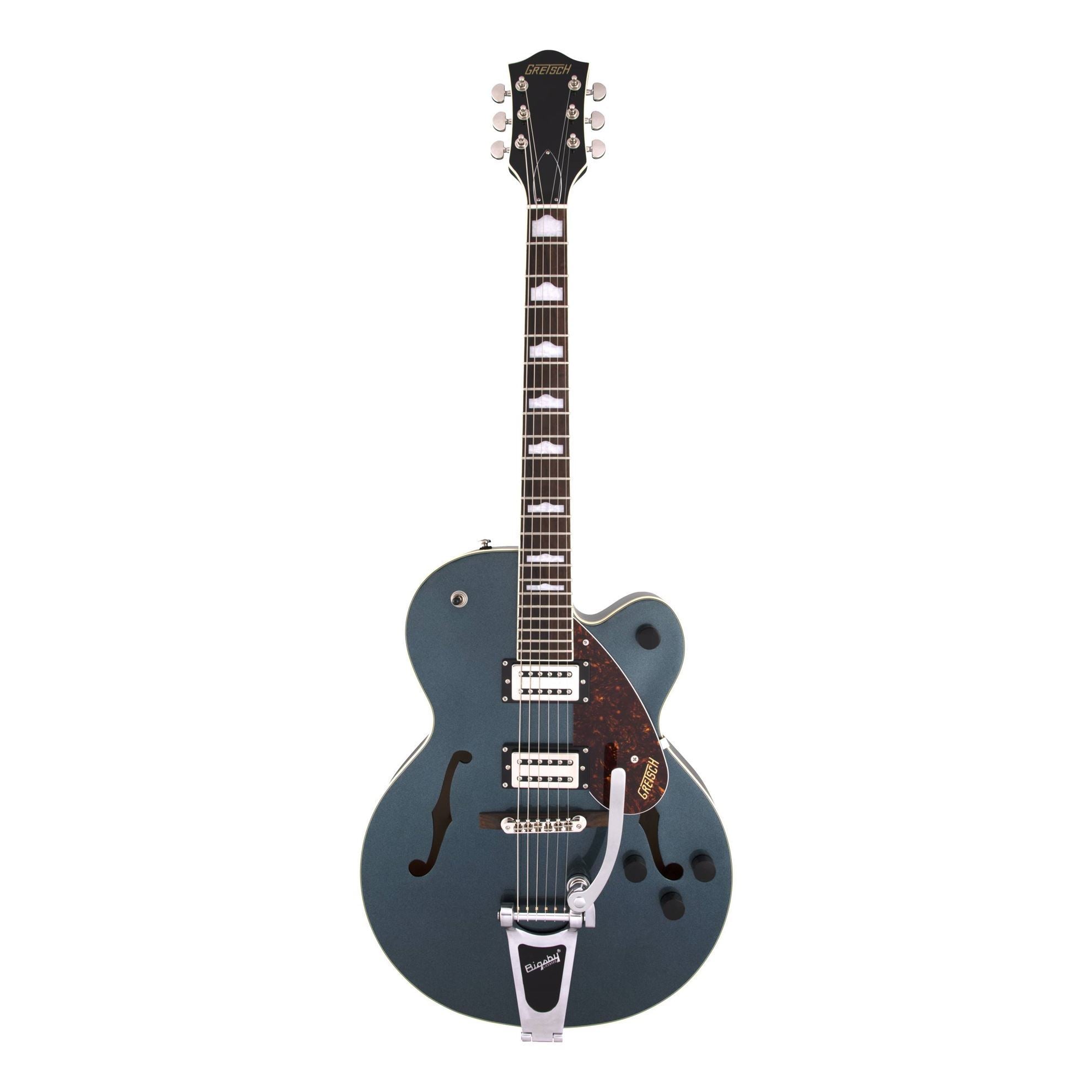 Gretsch G2420T Streamliner Hollow Body Electric Guitar with Bigsby, Broad''Tron BT-2S Pickups, Laurel Fingerboard in Gunmetal